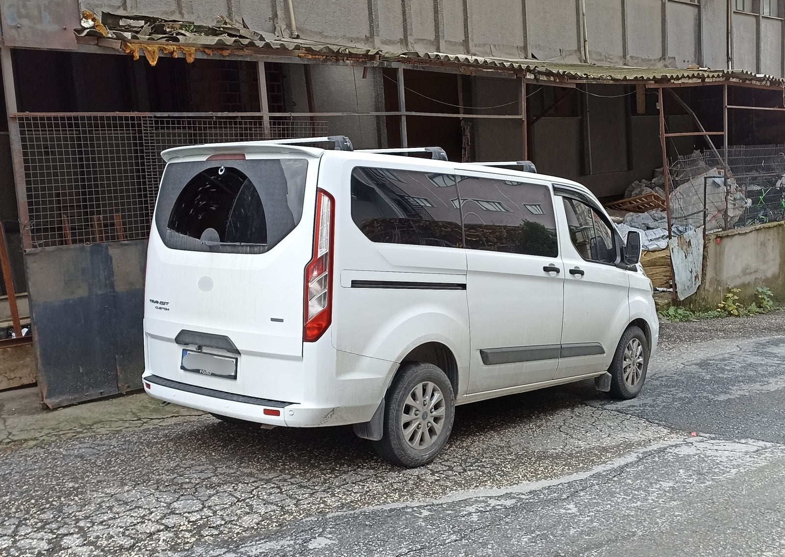 Ford Transit Custom Roof Racks Cross Bars Rails Top Carrier 3 Qty Alu Black 2014-2022 Ford Transit Custom Roof Racks Cross Bars Rails Top Carrier 3 Qty Alu Black 2014-2022